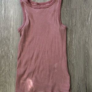 Nine West Mauve Striped Tank Top